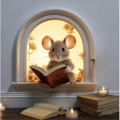 Sticker de interior șoricel